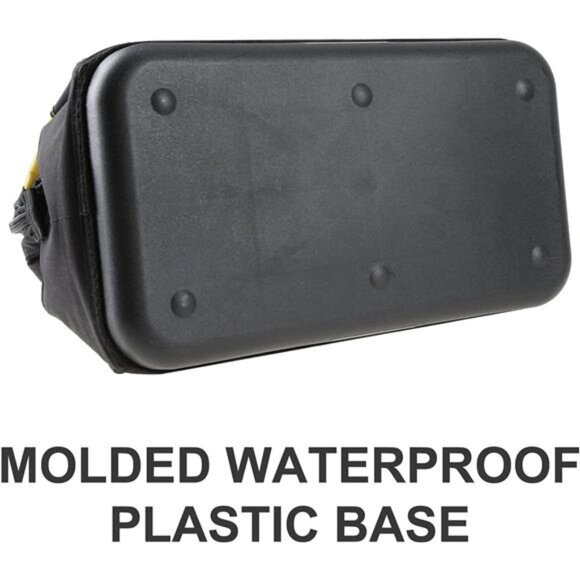 Olympia Tools 16 Inch Wide Mouth Tool Bag, Molded Waterproof Base - Picture 12 of 16